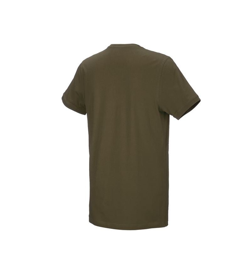 Snickare: e.s. T-shirt cotton stretch, long fit + slamgrön 3