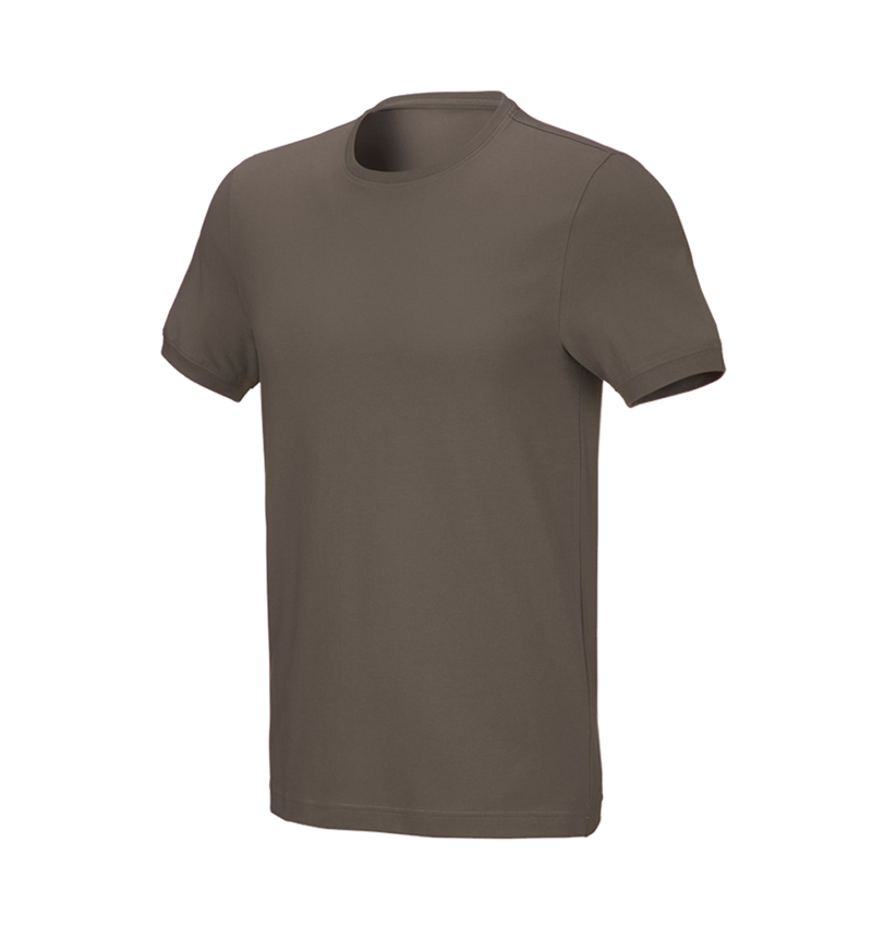 Överdelar: e.s. T-shirt cotton stretch, slim fit + sten 2