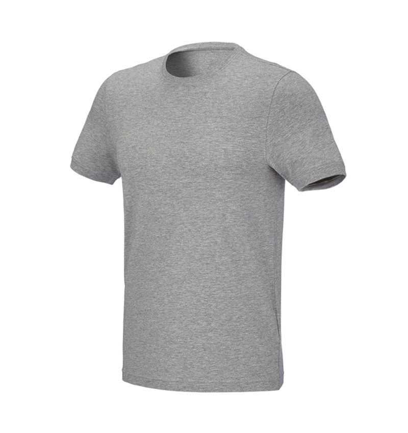 Topics: e.s. T-shirt cotton stretch, slim fit + grey melange 2