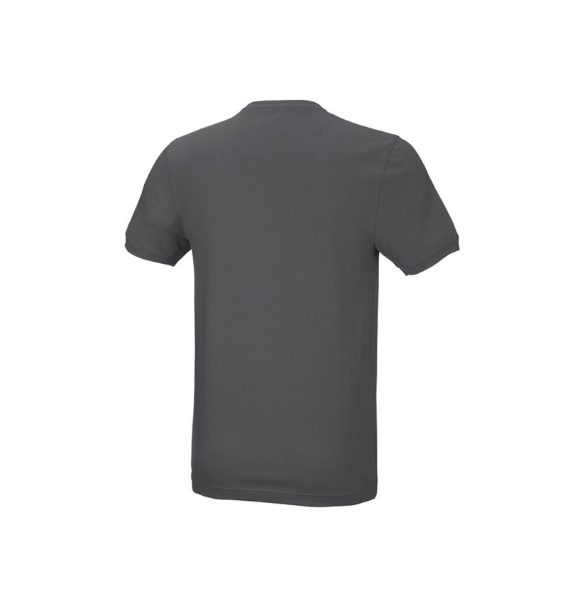 Teman: e.s. T-shirt cotton stretch, slim fit + antracit 3