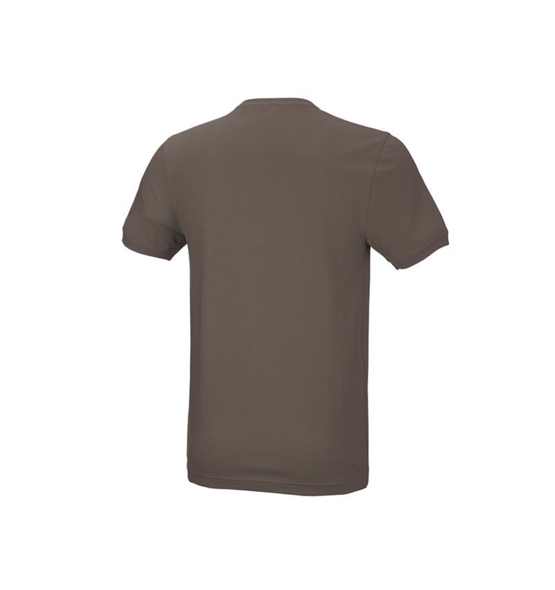 Överdelar: e.s. T-shirt cotton stretch, slim fit + sten 3