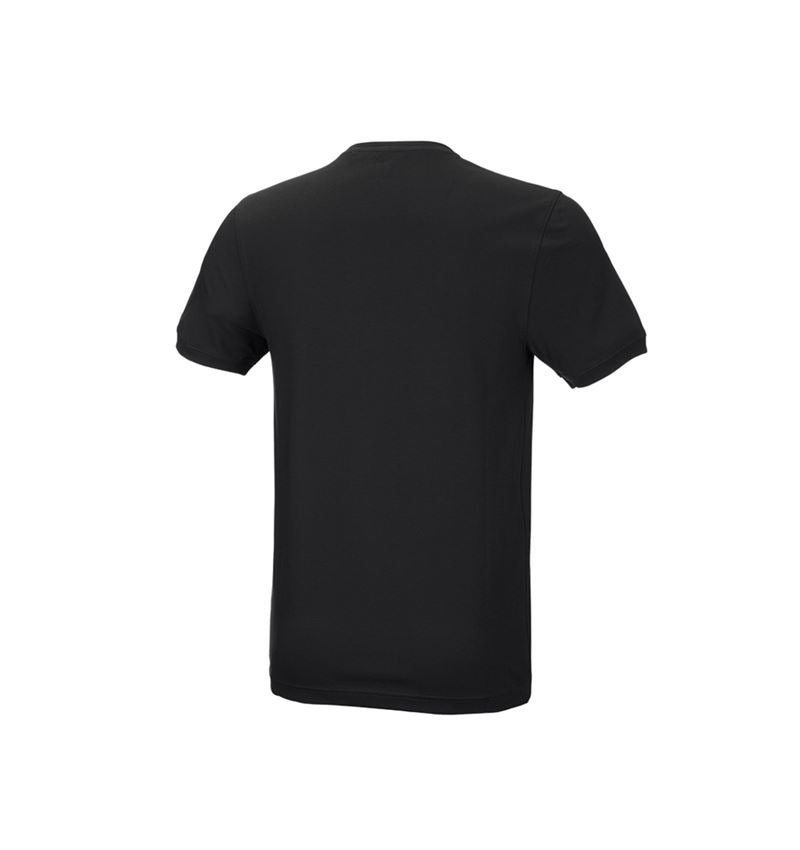 Topics: e.s. T-shirt cotton stretch, slim fit + black 3