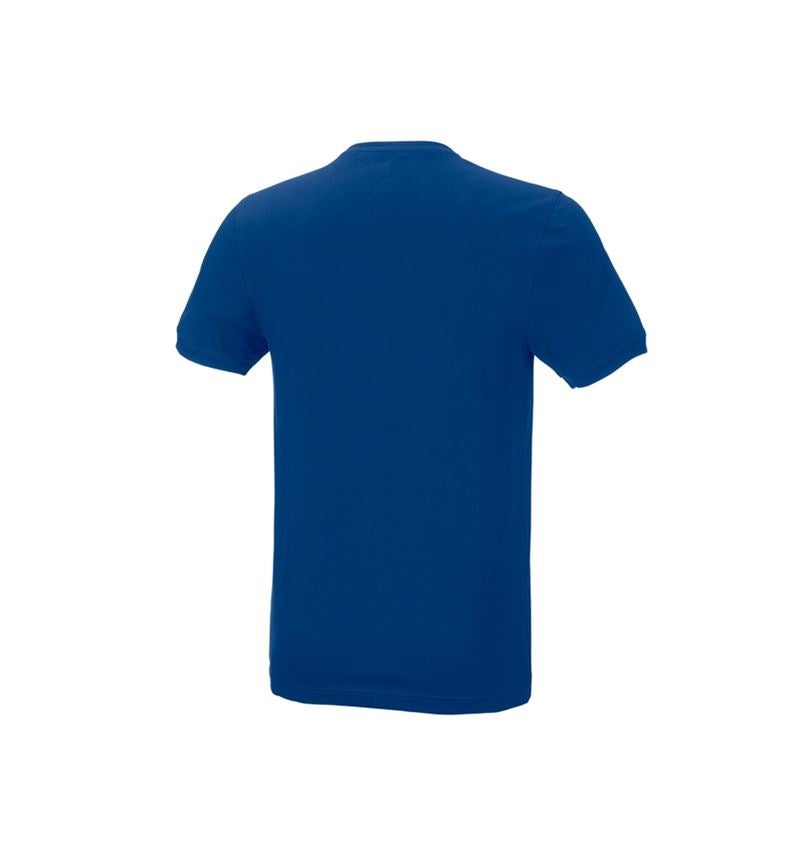 Överdelar: e.s. T-shirt cotton stretch, slim fit + kornblå 3