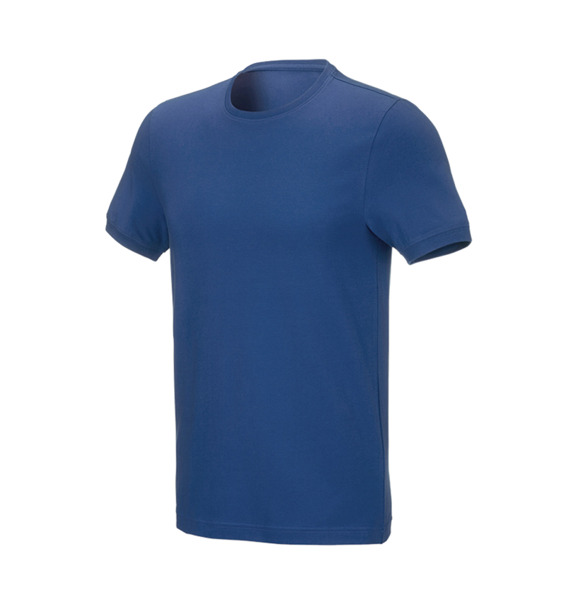 Gardening / Forestry / Farming: e.s. T-shirt cotton stretch, slim fit + alkaliblue 2