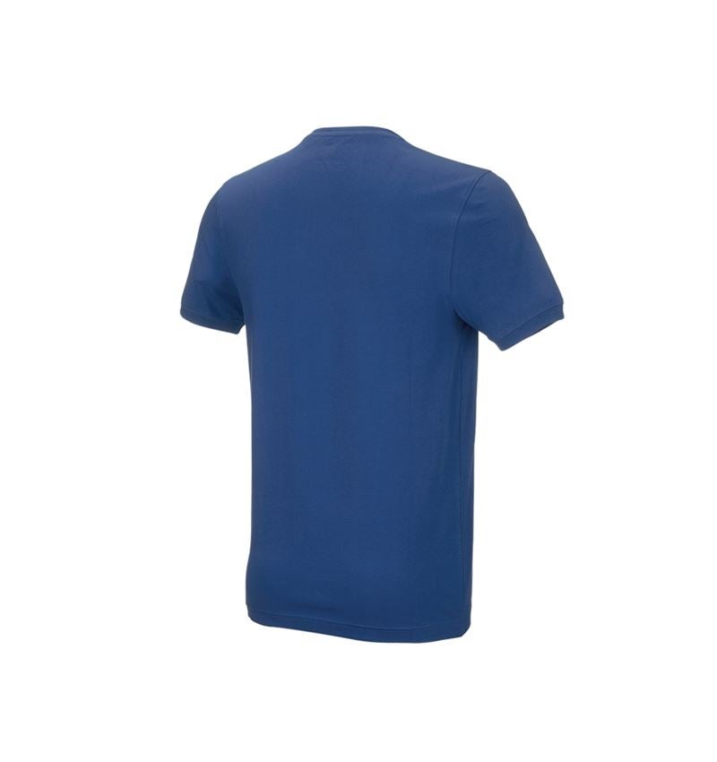 Snickare: e.s. T-shirt cotton stretch, slim fit + alkaliblå 3