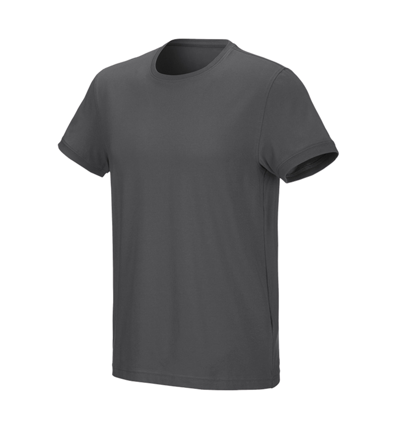 Överdelar: e.s. T-shirt cotton stretch + antracit 3