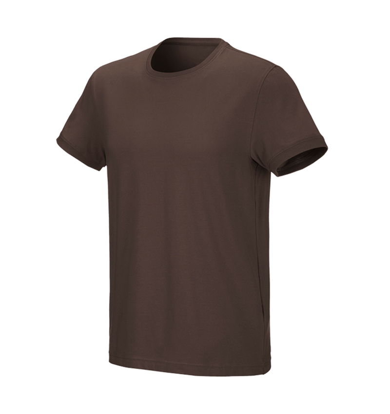 Överdelar: e.s. T-shirt cotton stretch + kastanj 2