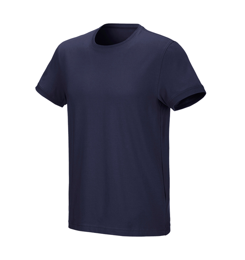 Teman: e.s. T-shirt cotton stretch + mörkblå 2