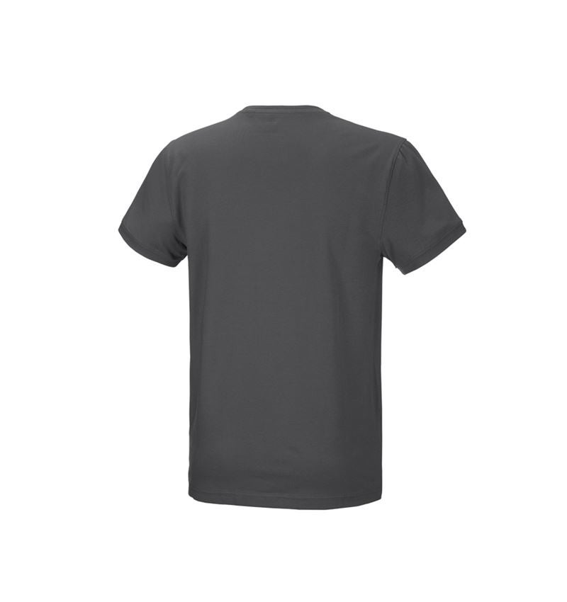 Överdelar: e.s. T-shirt cotton stretch + antracit 4