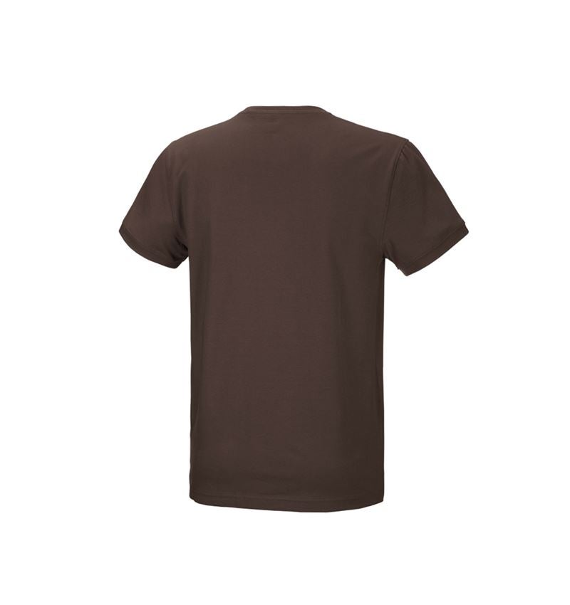 Överdelar: e.s. T-shirt cotton stretch + kastanj 3
