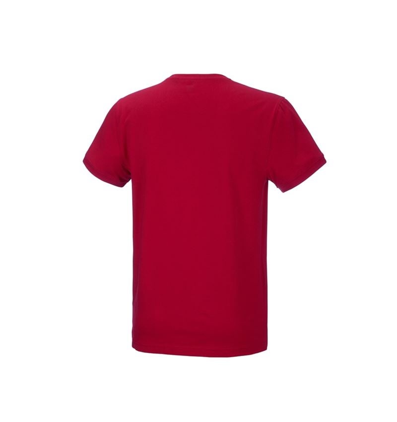 Överdelar: e.s. T-shirt cotton stretch + eldröd 3