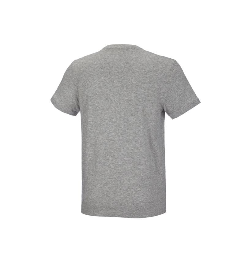 Gardening / Forestry / Farming: e.s. T-shirt cotton stretch + grey melange 4