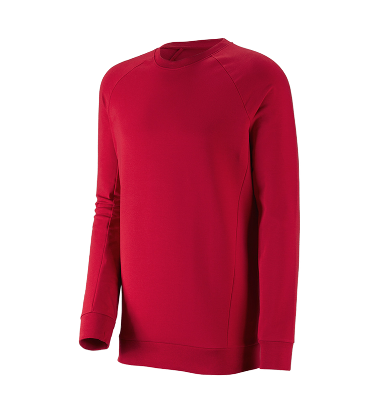 Gardening / Forestry / Farming: e.s. Sweatshirt cotton stretch, long fit + fiery red 2