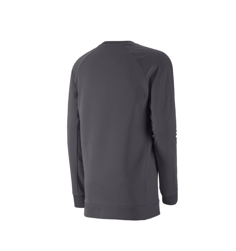 Överdelar: e.s. Sweatshirt cotton stretch, long fit + antracit 3