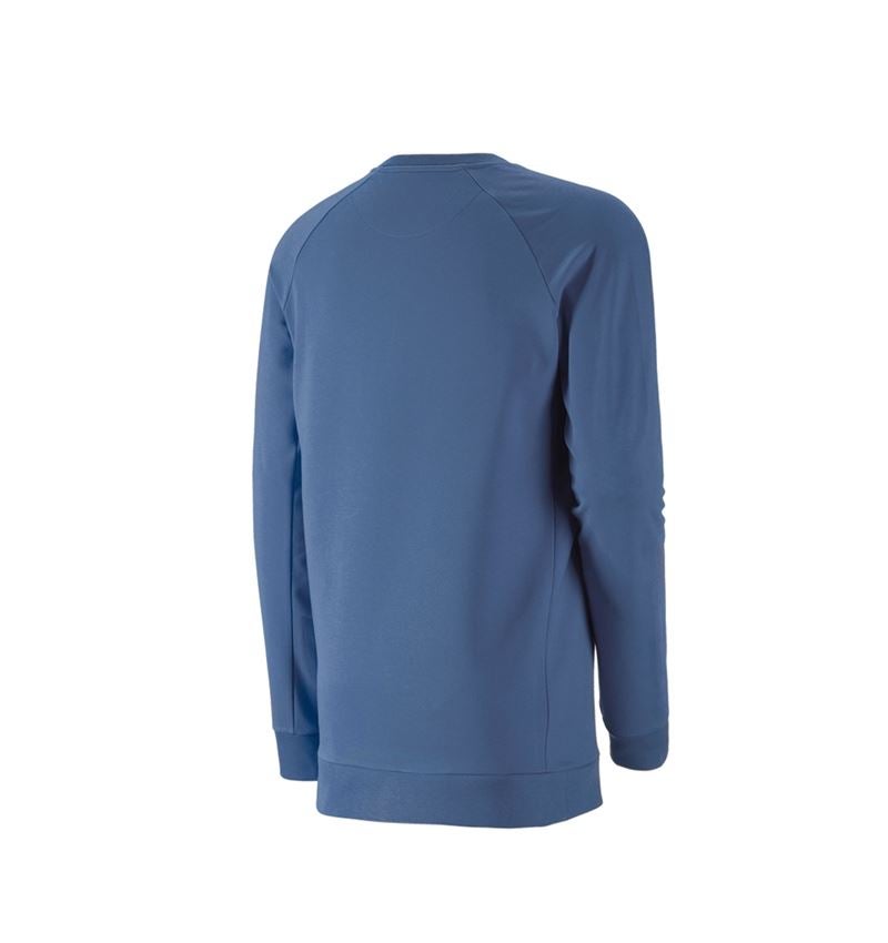 Överdelar: e.s. Sweatshirt cotton stretch, long fit + kobolt 3