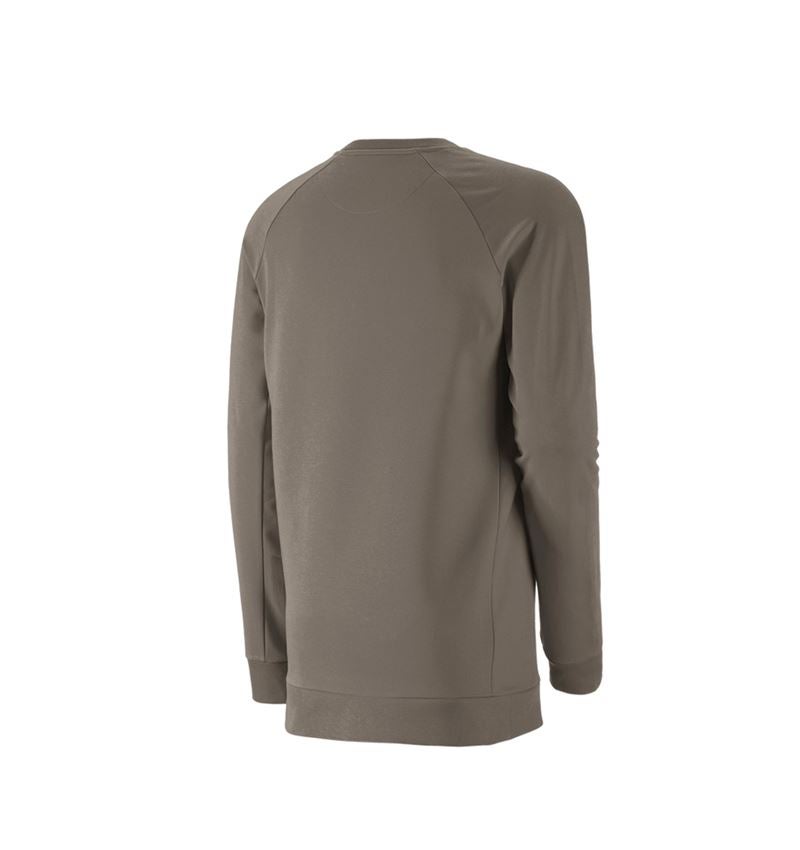 Överdelar: e.s. Sweatshirt cotton stretch, long fit + sten 3