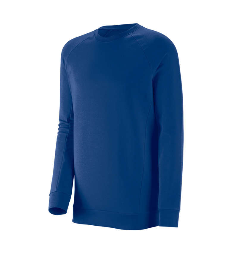 Teman: e.s. Sweatshirt cotton stretch, long fit + kornblå 2