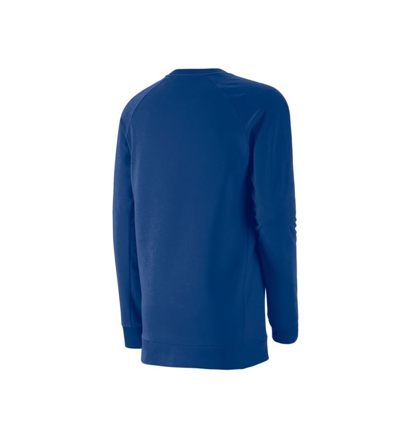 Teman: e.s. Sweatshirt cotton stretch, long fit + kornblå 3