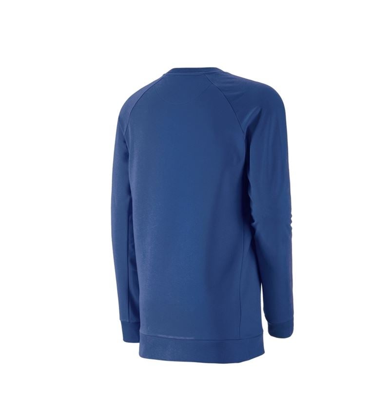Teman: e.s. Sweatshirt cotton stretch, long fit + alkaliblå 3