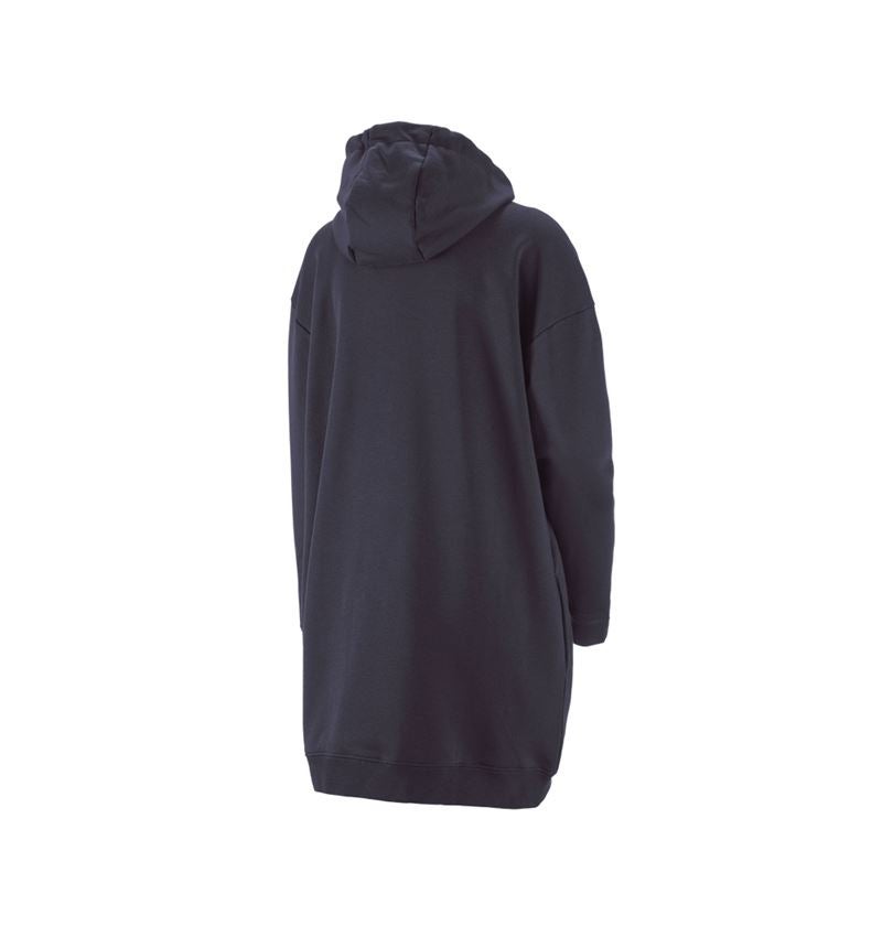 Shirts, Pullover & more: e.s. Oversize hoody sweatshirt poly cotton, ladies + navy 2