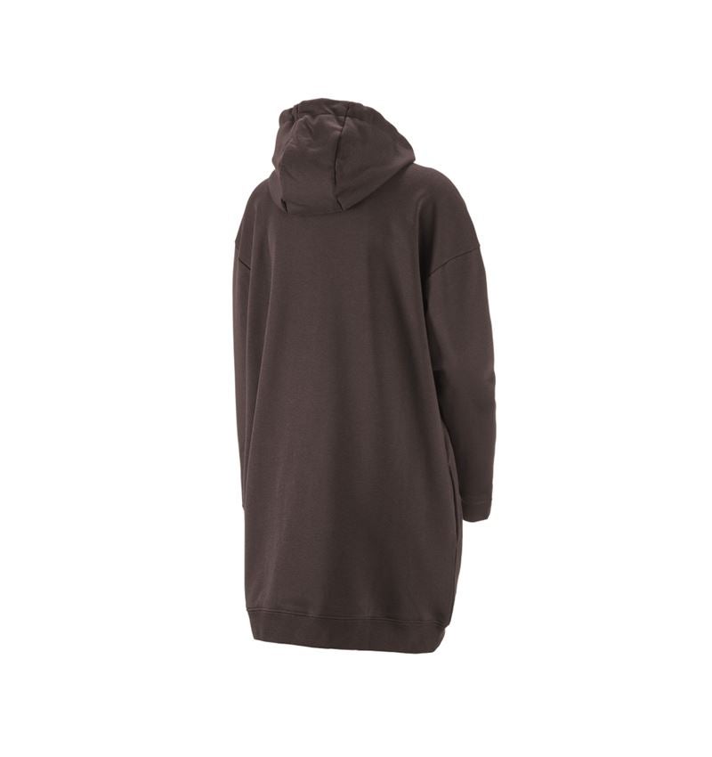 Shirts, Pullover & more: e.s. Oversize hoody sweatshirt poly cotton, ladies + chestnut 2