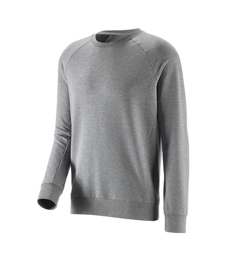 Överdelar: e.s. Sweatshirt cotton stretch + gråmelerad 2