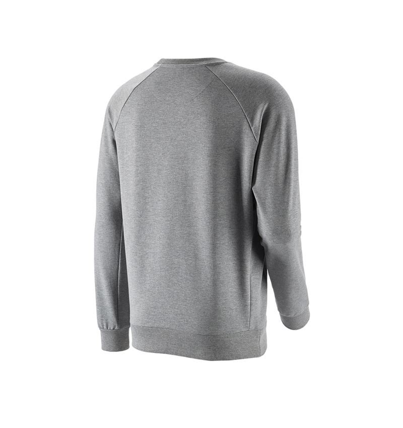 Överdelar: e.s. Sweatshirt cotton stretch + gråmelerad 3
