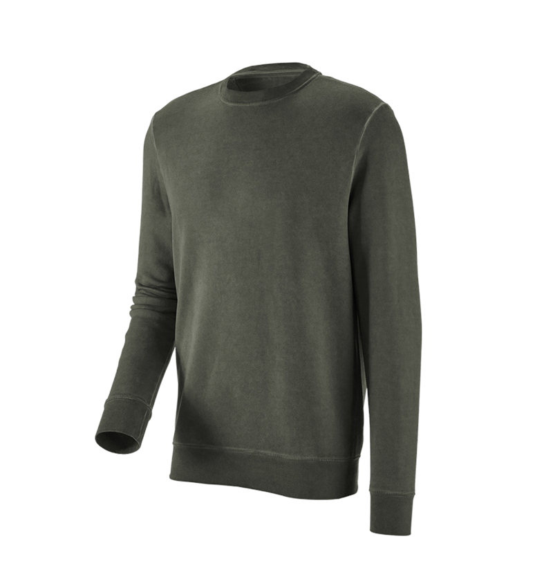 Överdelar: e.s. Sweatshirt vintage poly cotton + kamouflagegrön vintage 5