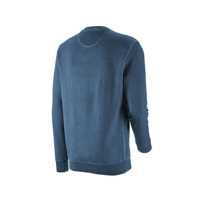 Överdelar: e.s. Sweatshirt vintage poly cotton + antikblå vintage 6