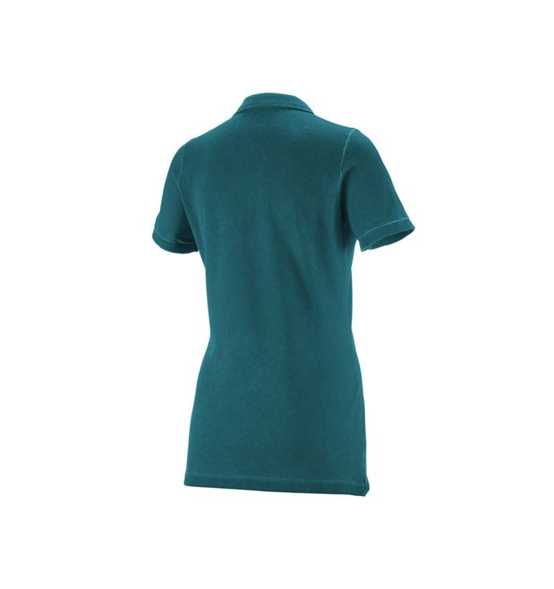 Plumbers / Installers: e.s. Polo shirt vintage cotton stretch, ladies' + darkcyan vintage 2