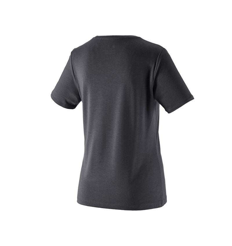 Överdelar: Modal-shirt e.s. ventura vintage, dam + svart 3