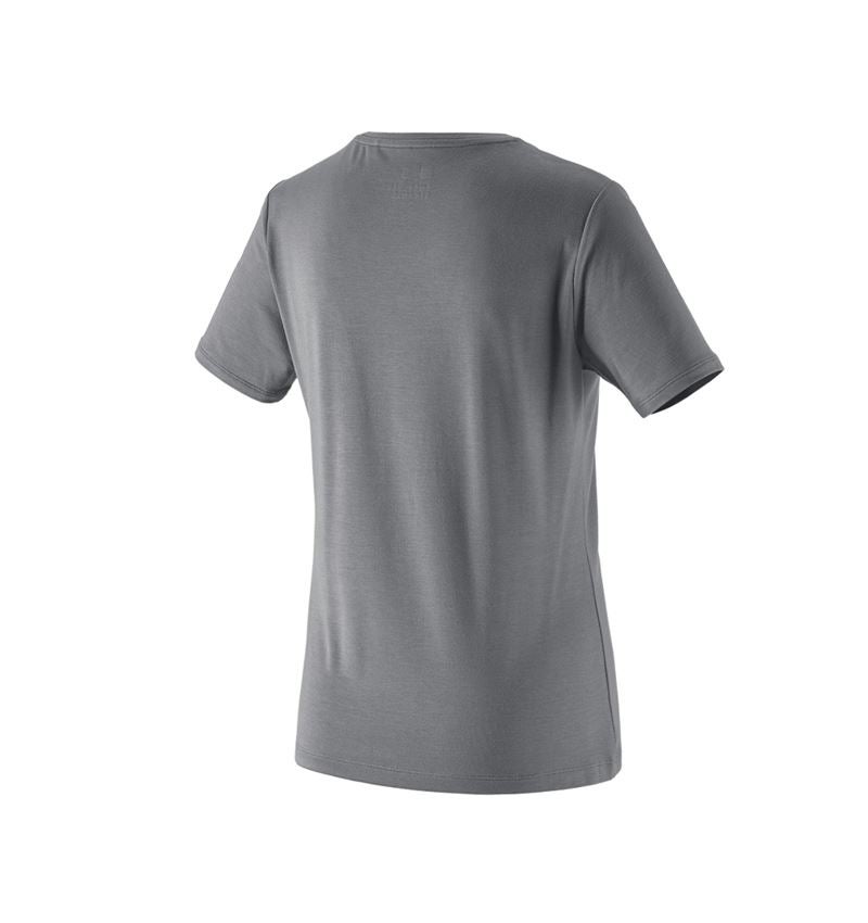 Överdelar: Modal-shirt e.s. ventura vintage, dam + basaltgrå 3
