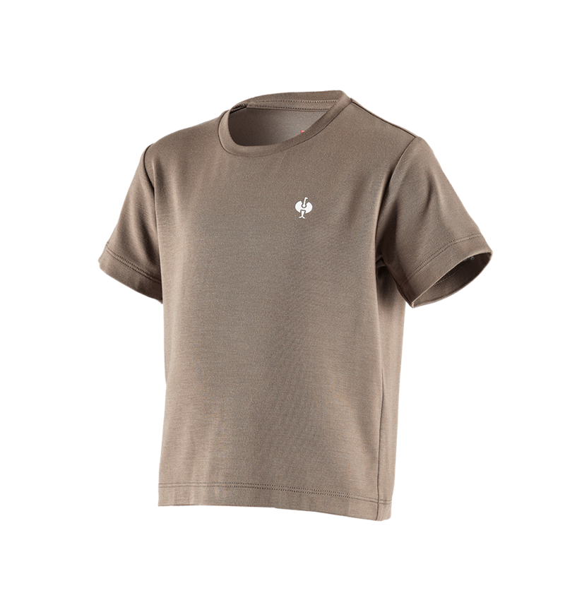 Överdelar: Modal-shirt e.s. ventura vintage, barn + umbrabrun 2