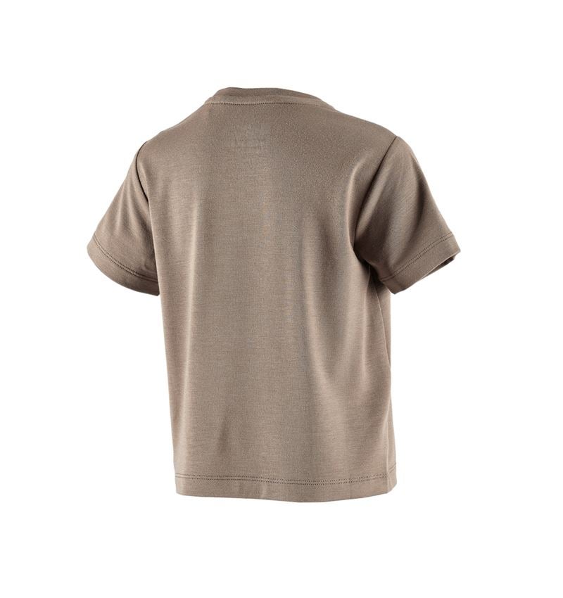 Överdelar: Modal-shirt e.s. ventura vintage, barn + umbrabrun 3
