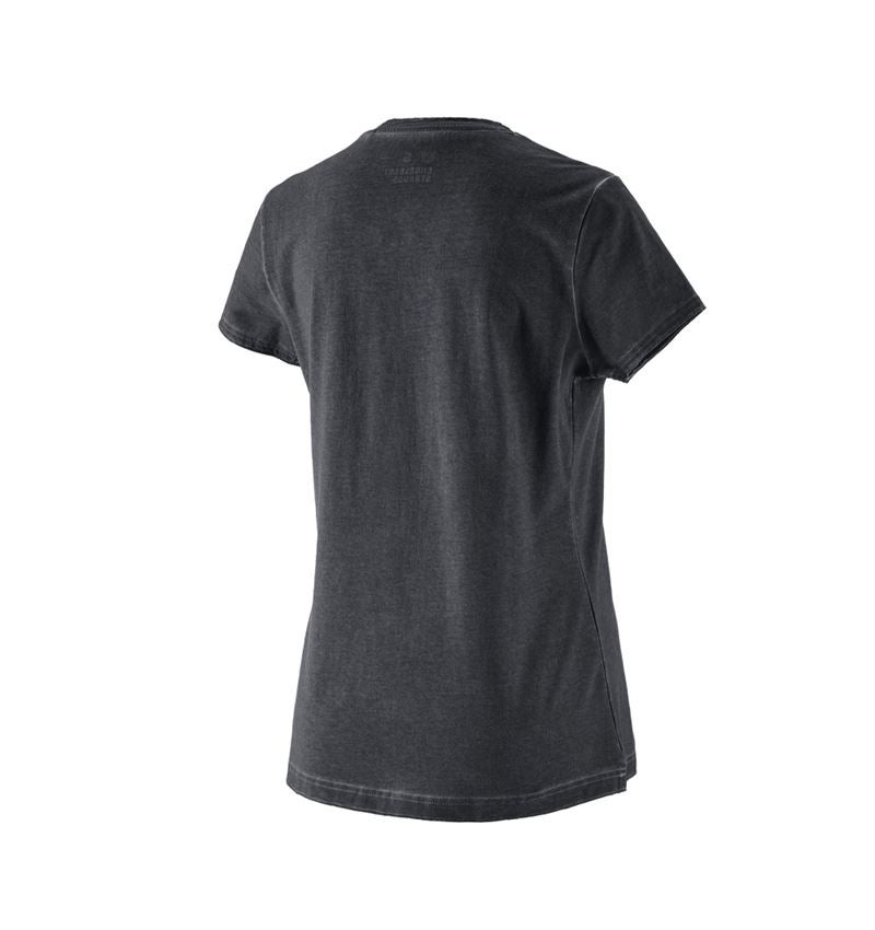 Överdelar: T-Shirt e.s.motion ten ostrich, dam + oxidsvart vintage 1