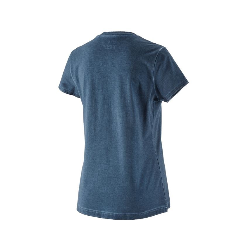 Överdelar: T-Shirt e.s.motion ten ostrich, dam + skifferblå vintage 1