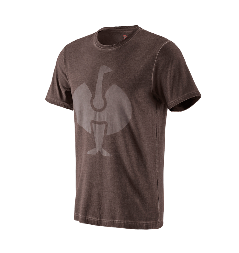 Överdelar: T-Shirt e.s.motion ten ostrich + kastanj vintage 2
