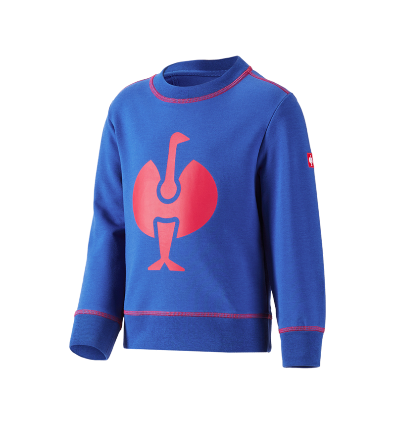 Överdelar: Sweatshirt e.s.motion 2020, barn + kornblå/eldröd 1