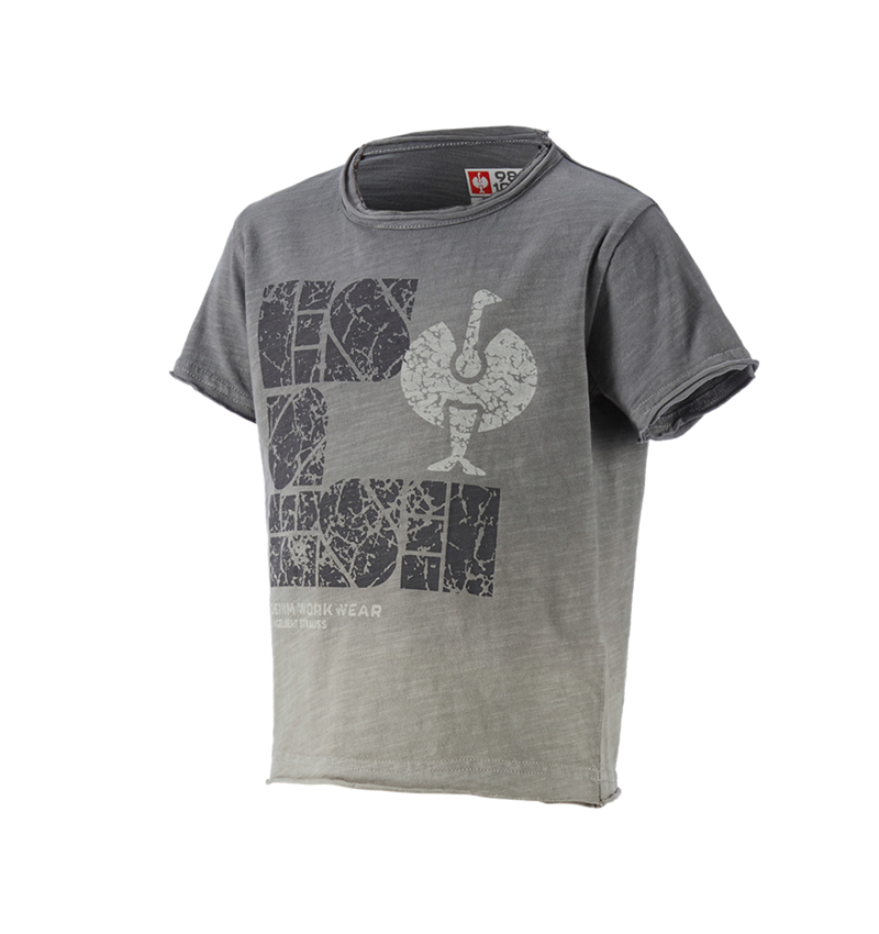 Överdelar: e.s. T-Shirt denim workwear, barn + granit vintage 1