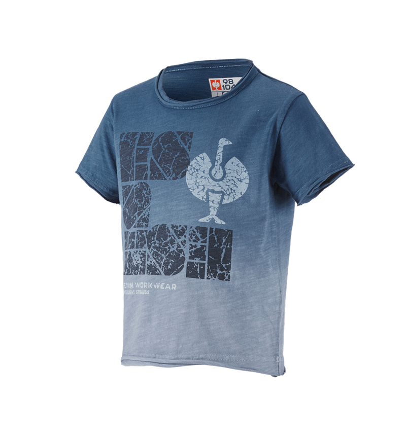 Överdelar: e.s. T-Shirt denim workwear, barn + antikblå vintage 1