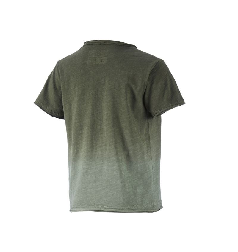 Överdelar: e.s. T-Shirt denim workwear, barn + kamouflagegrön vintage 2
