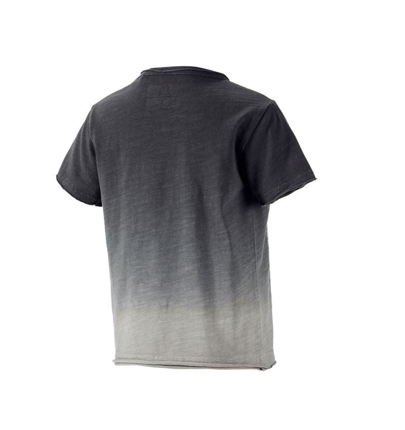 Överdelar: e.s. T-Shirt denim workwear, barn + oxidsvart vintage 2