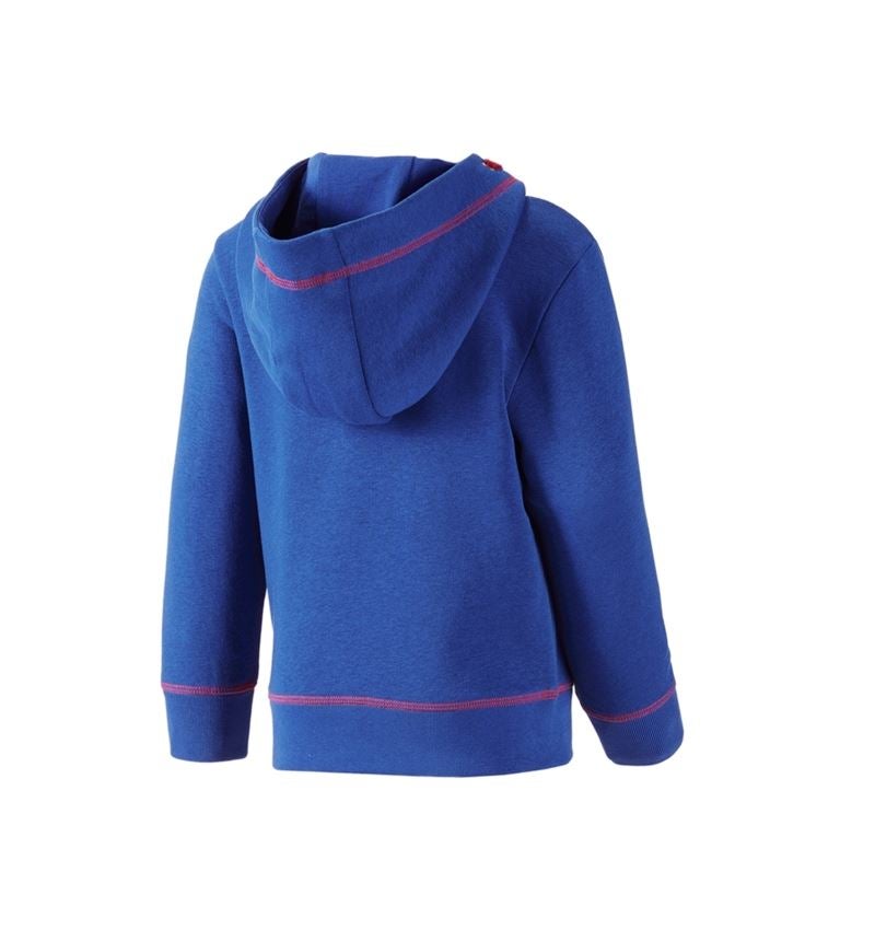 Överdelar: Hoody-Sweatshirt e.s.motion 2020, barn + kornblå/eldröd 2