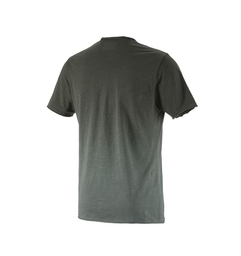Teman: e.s. T-Shirt workwear ostrich + kamouflagegrön vintage 3