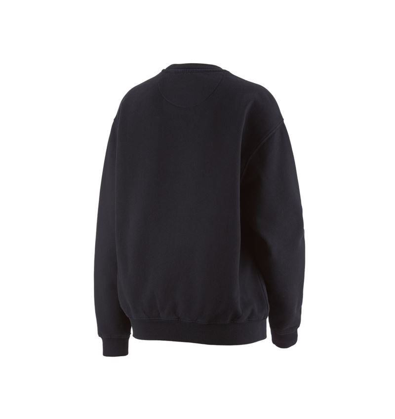 Överdelar: Oversize sweatshirt e.s.motion ten, dam + oxidsvart vintage 4