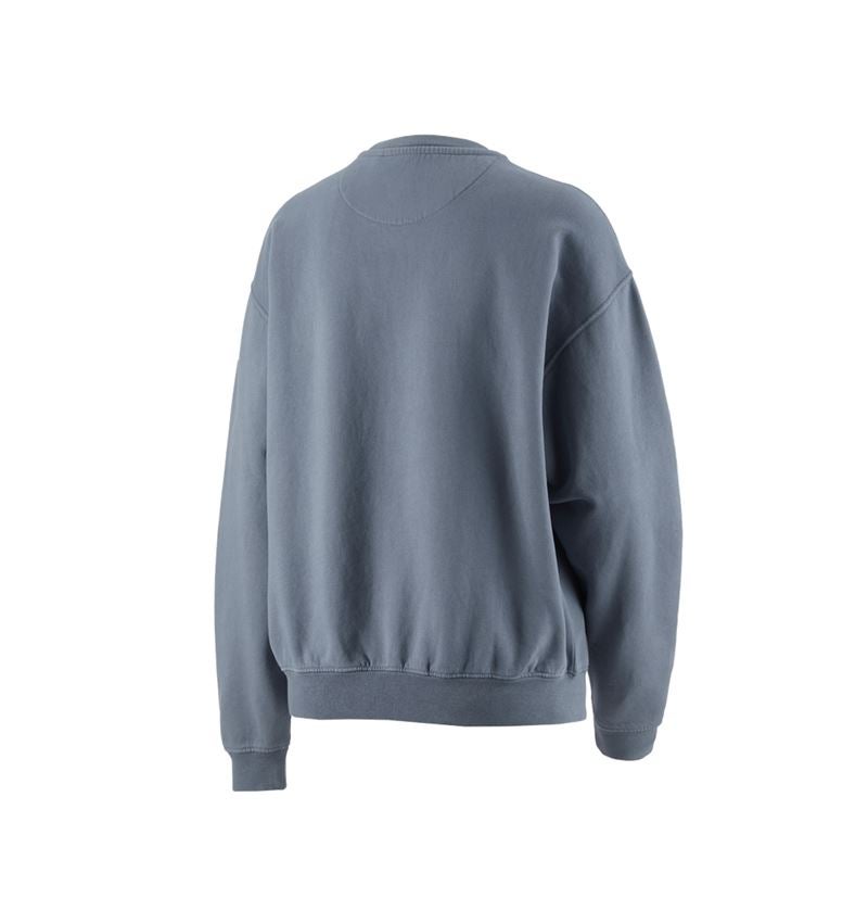Teman: Oversize sweatshirt e.s.motion ten, dam + rökblå vintage 4