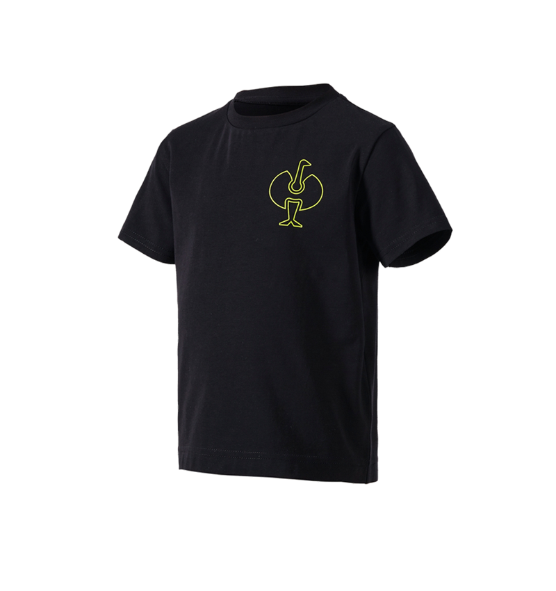 Shirts, Pullover & more: T-Shirt e.s.trail, children's + black/acid yellow 2