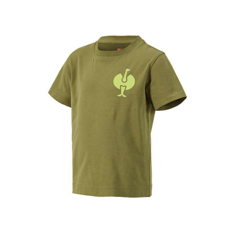 Teman: T-Shirt e.s.trail, barn + enegrön/limegrön 2