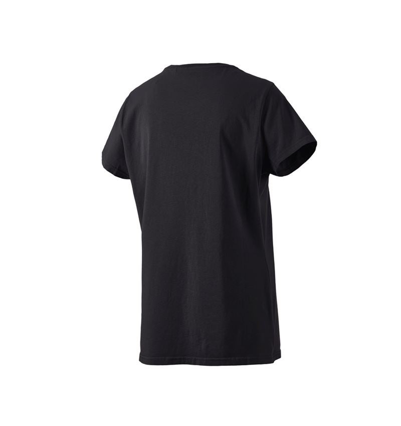 Överdelar: T-Shirt e.s.motion ten pure, dam + oxidsvart vintage 3