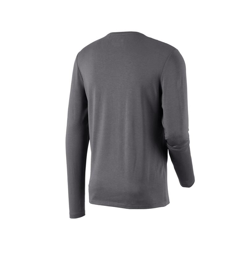 Shirts, Pullover & more: Modal-Longsleeve e.s.concrete + anthracite 1